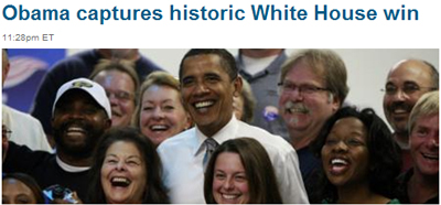 Obama captures historic White House win 