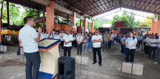 GARDE ASSUMES POST AS NEW OIC-ASSISTANT DISTRICT ENGINEER OFย DPWH-BILIRAN OIC-ADE Garde at First Flag-Raising Ceremony. OIC-Assistant District Engineer Mark Jan V. Garde delivers his message during his first flag-raising ceremony at the DPWH-Biliran District Engineering Office on August 3, 2026