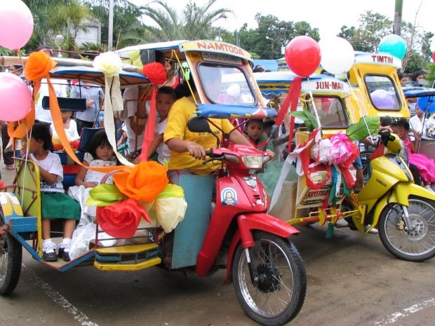 Colorful Mini-Tricycles in Naval poblacion