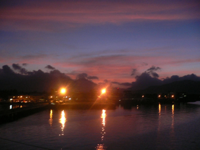 4am view of naval port