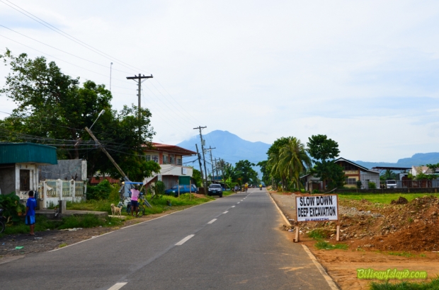 Road widening in Naval