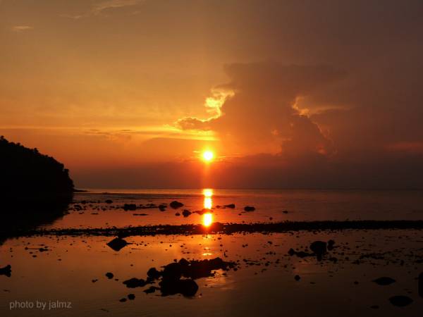 sunset in kawayan