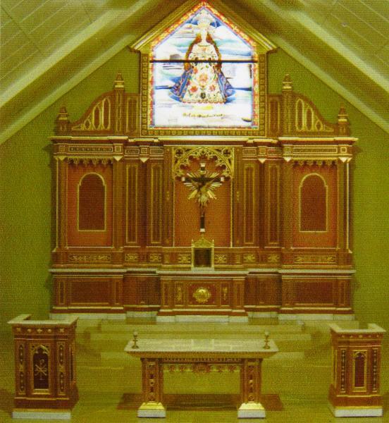 the retablo of the almeria parish church