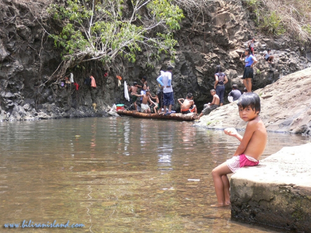 along the Kasabangan Falls