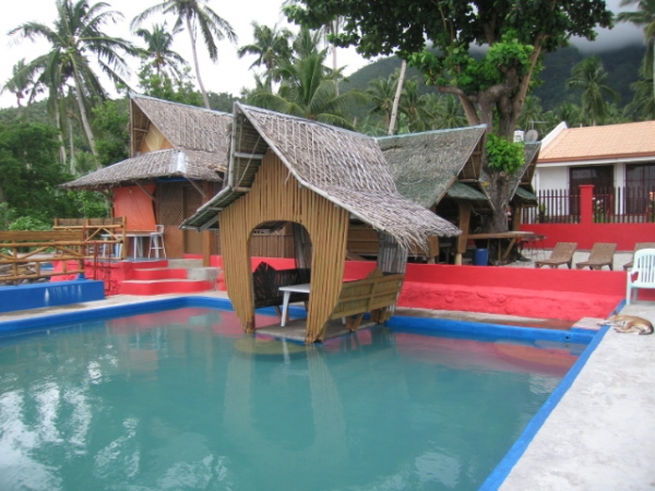 Nipa Hut beside the pool at Napo Beach Resort