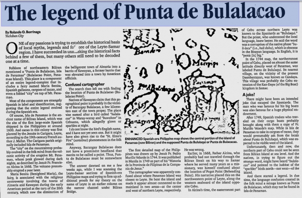 The legend of Punta De Bulalacao