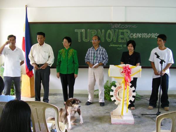 Turnover ceremony, Viga NHS science labo