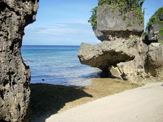 Rocky west coast of Higatangan Isl.