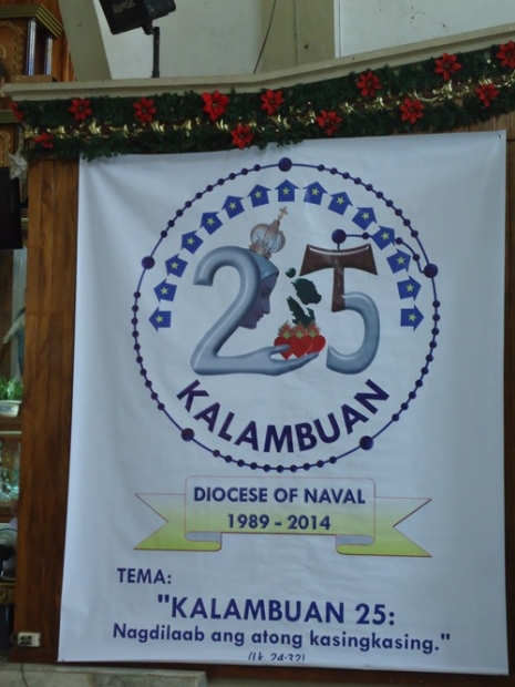 The Diocese of Naval unveils the tarpaulin