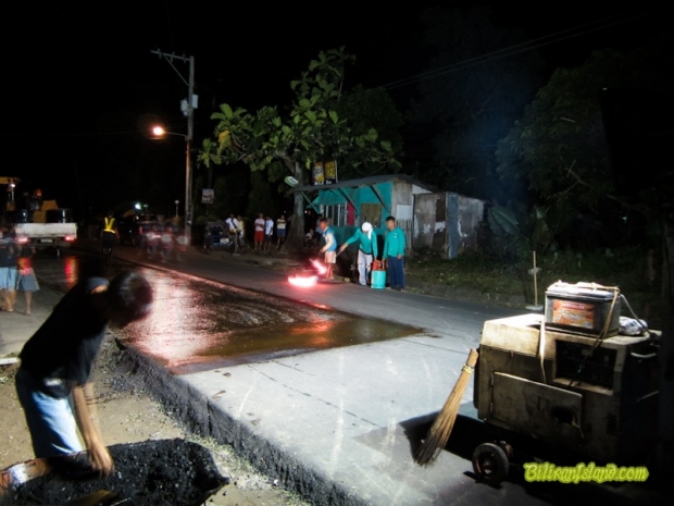 Asphalting job ongoing
